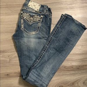 Miss Me size 27 signature slim boot Jean